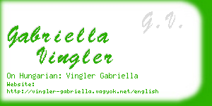 gabriella vingler business card